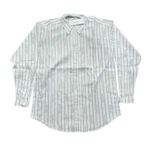 SAINTWOODS White Logo Striped Dress Shirt